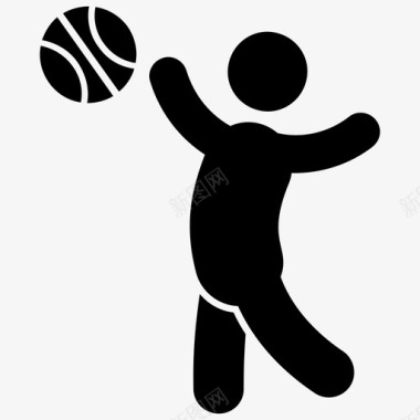 打篮球儿童娱乐奥运会图标图标