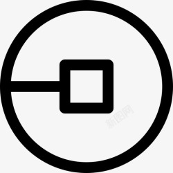 UberUber商标503线性图标高清图片