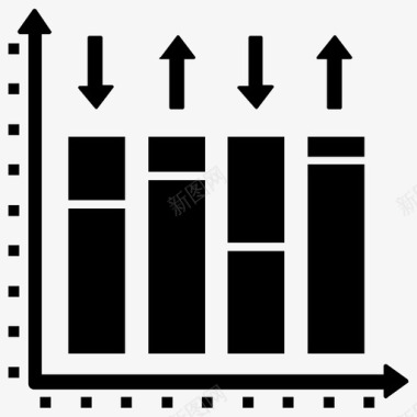 条形装饰图柱状图条形图图表应用程序图标图标