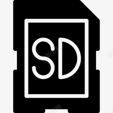 Sd卡摄影10填充图标图标
