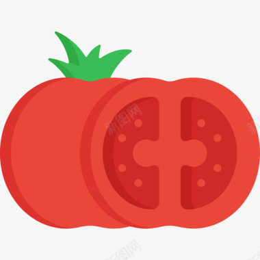 番茄水果蔬菜6个图标图标