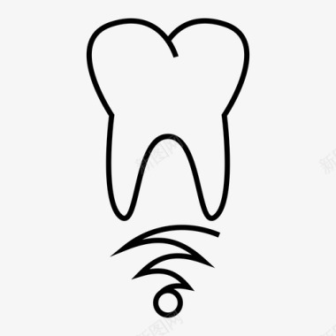 牙根牙科种植医疗图标图标