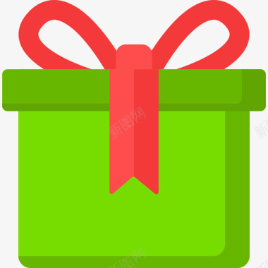直播间礼物icon礼物网络星期一扁平图标图标
