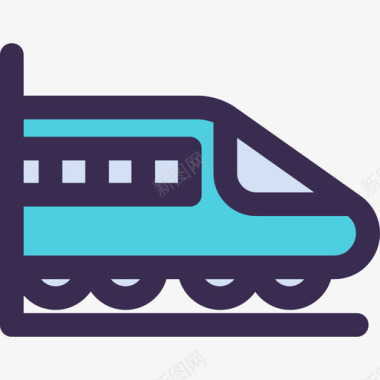 地铁运输55线颜色蓝色图标图标