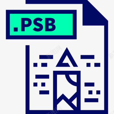 Psb24号文件绿影图标图标