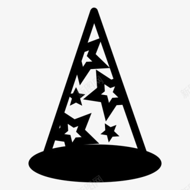 巫师帽万圣节魔法图标图标