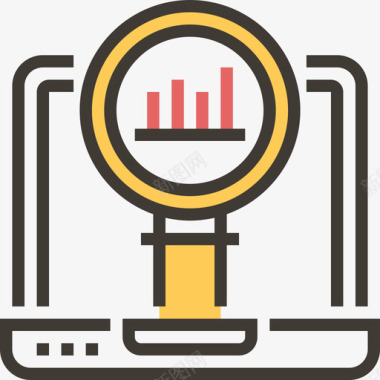 黄色阴影分析数据分析3黄色阴影图标图标