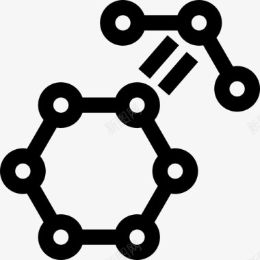 分子分子化学13线性图标图标