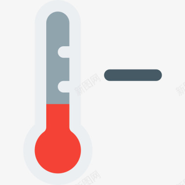 婴儿温度计温度计天气97扁平图标图标