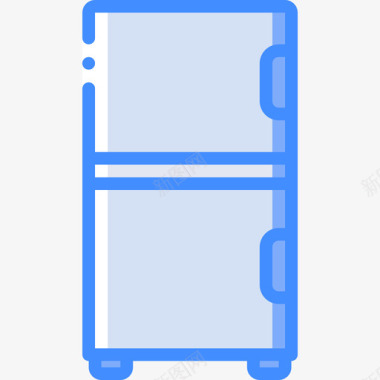 冰箱家用电器4蓝色图标图标