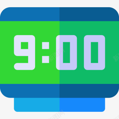 时钟挂表数字时钟时间管理15扁平图标图标