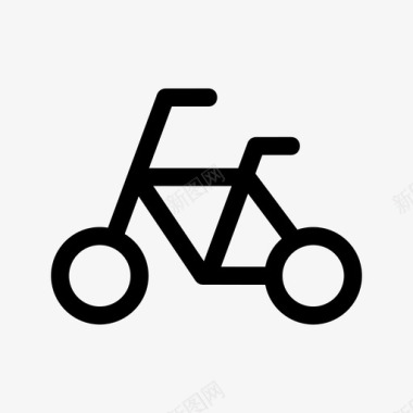 自行车骑车购物图标图标