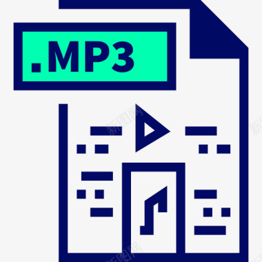 MP3音乐文件Mp3文件24绿影图标图标