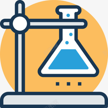 科学技术实验室科学技术8线性颜色图标图标