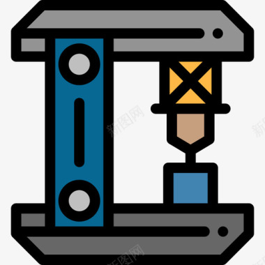 工业机器人工业机器人制造6线颜色图标图标
