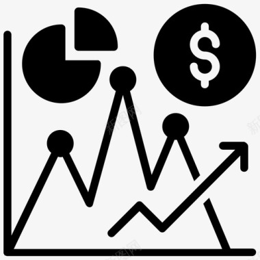 财务分析财务分析图表美元图表图标图标
