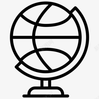 篮球地球仪运动配件运动球图标图标