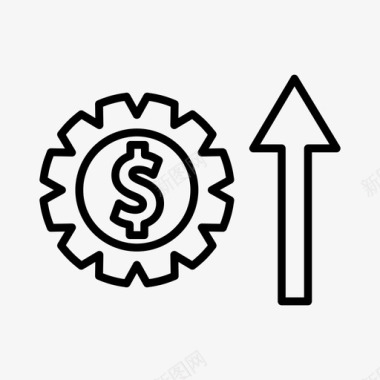 收入利润收入增加图标图标