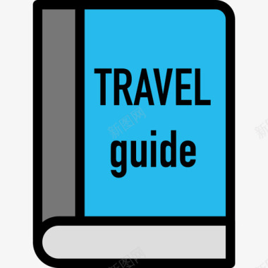 旅游旅游指南旅游81线性颜色图标图标
