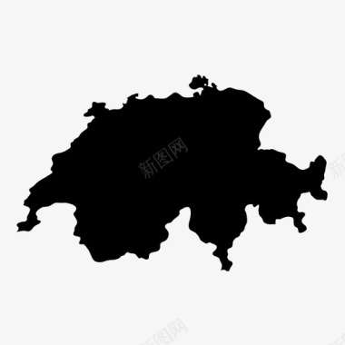 瑞士阿尔卑斯山国家图标图标