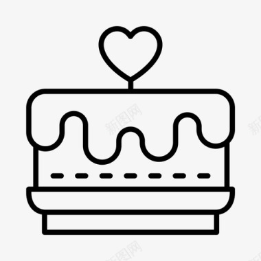婚礼蛋糕素材蛋糕仪式食物图标图标