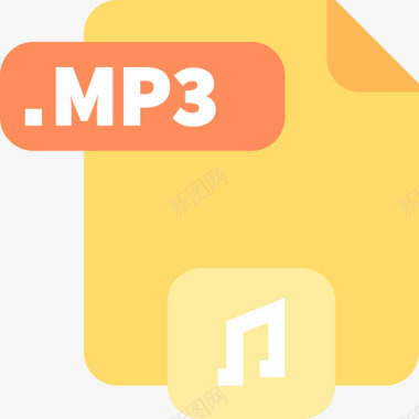 MP3音乐文件Mp3文件23平面图标图标