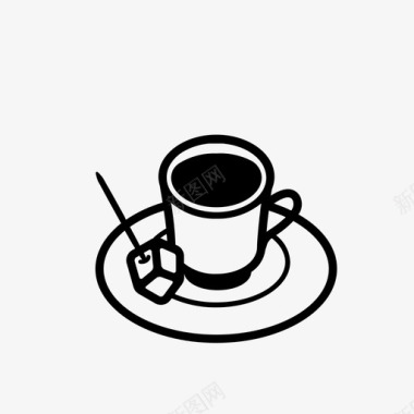 土耳其咖啡黑咖啡算命图标图标