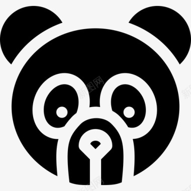 熊猫熊猫自然36填充图标图标