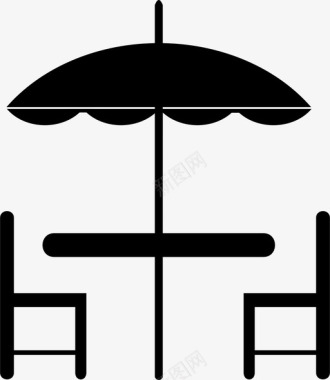 雨伞雨篷图标图标