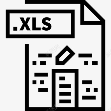 XLSXLSfiles25线性图标图标