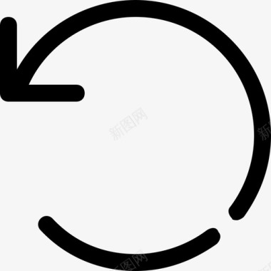 向左旋转向左旋转撤消图标图标