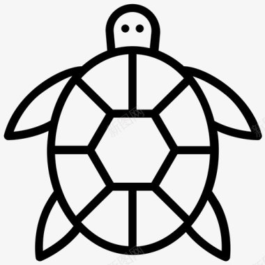 乌龟普吉岛海龟海洋动物图标图标