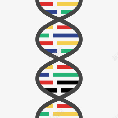 线粒体DNA结构免抠pngDna结构科学39扁平图标图标