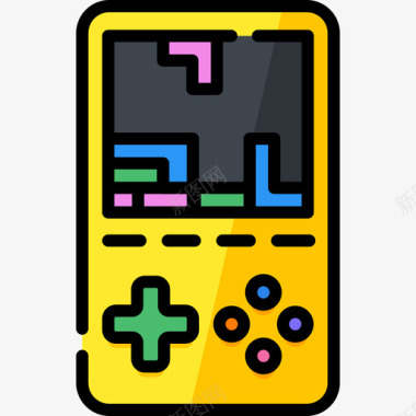 游戏锦标赛Gameboy游戏30线性颜色图标图标