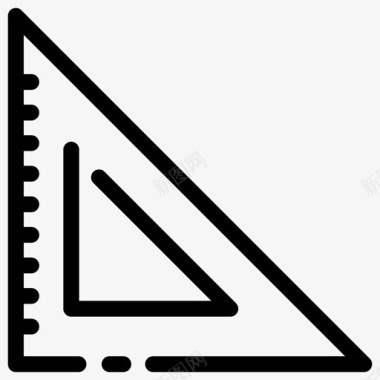 三角尺绘图数学图标图标