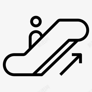 自动自动扶梯楼层楼梯图标图标