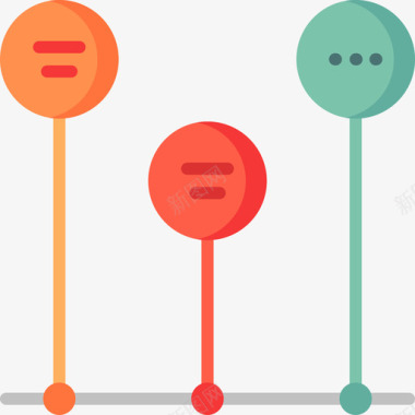 时间轴信息图形元素3平面图标图标