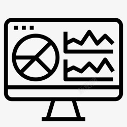 网络流量网络流量分析统计数字营销图标高清图片