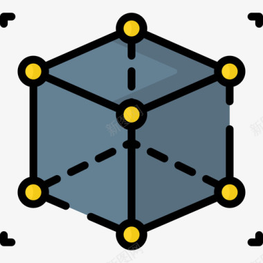 立方体32色虚拟立方体图标图标