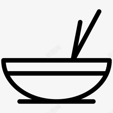 餐碗筷子图标图标