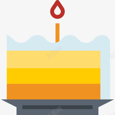 派对蛋糕生日蛋糕生日派对29扁平图标图标