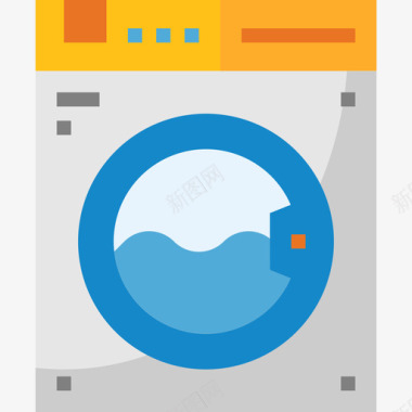 大容量洗衣机洗衣机清洁21平板图标图标