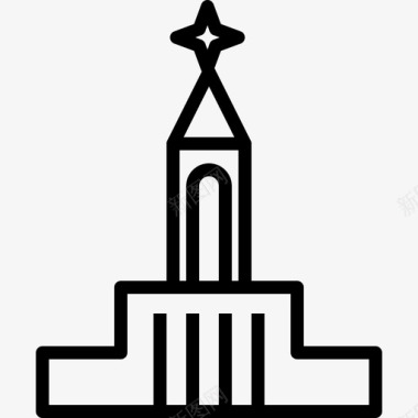 旅行社矢量莫斯科旅行社82直系图标图标