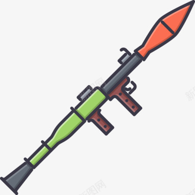 火箭筒战争7彩色图标图标