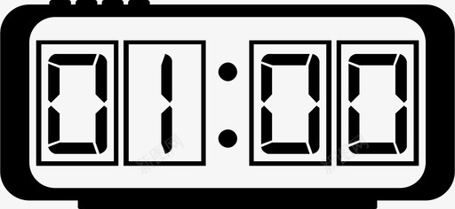 斑驳数字数字钟闹钟警报图标图标