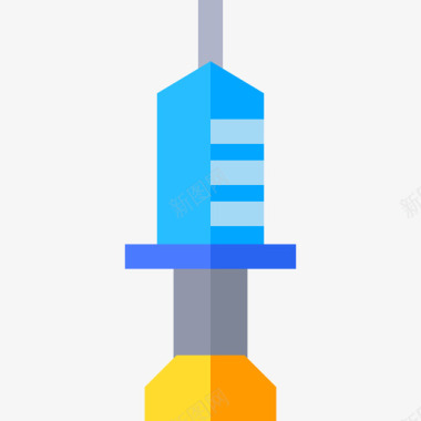 扁平12星座注射器化学12扁平图标图标