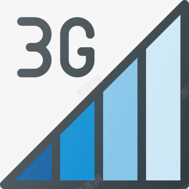 天翼3g3g移动电话3线颜色图标图标