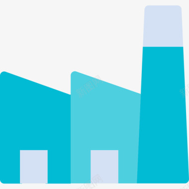 工厂废水工厂杂项21扁平图标图标