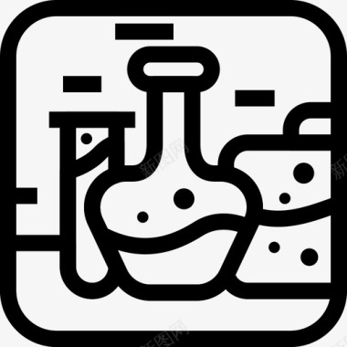 矢量药剂药剂实验室科学图标图标