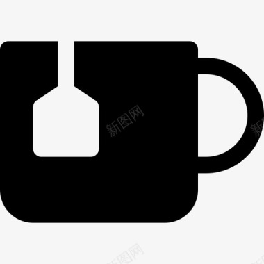 茶杯喝5杯装满图标图标